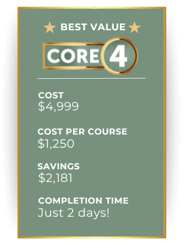 Core4 Table Pricing Mobile View