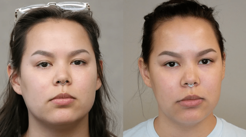 Masseter Botox Before And After Comparison Showing Reduced Lower-Face Fullness And Slimmer Jaw Appearance
