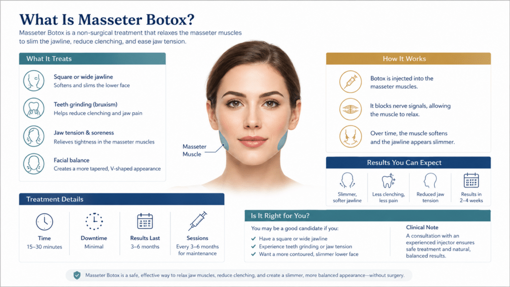 What Is Masseter Botox Infographic By Aafe