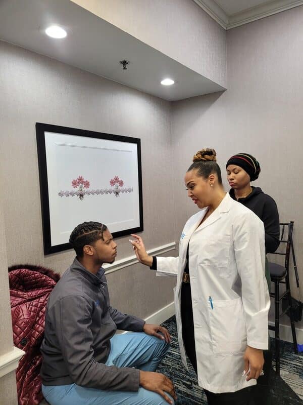 Botox Instructor Aafe Giving Lessons And Instructions On The Live Training