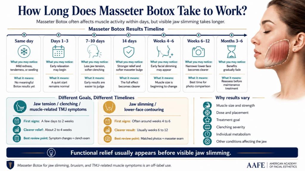How Long Does Masseter Botox Take To Work Infographic