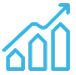 Upward chart icon