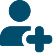 Person plus icon